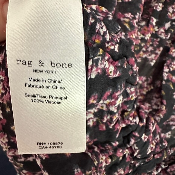 Rag and Bone Celeste Floral Viscose Blouse Size XS - Picture 7 of 7